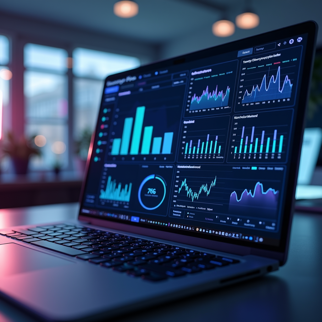 Bảng dashboard KPI mẫu cho video marketing với các chỉ số quan trọng được highlight