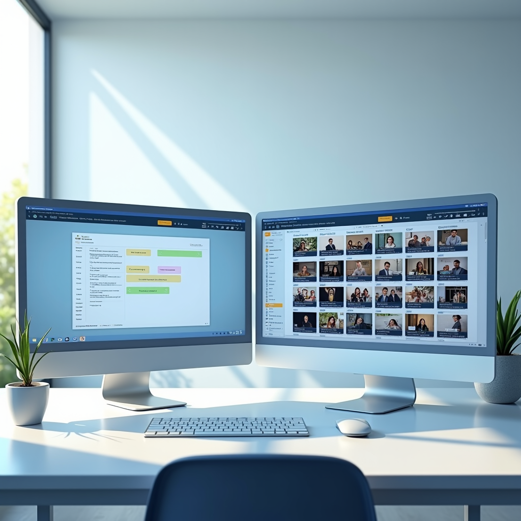 Hình “trước – sau” về lịch đăng video của một CEO: trước trống trơn, sau có từng video hằng ngày